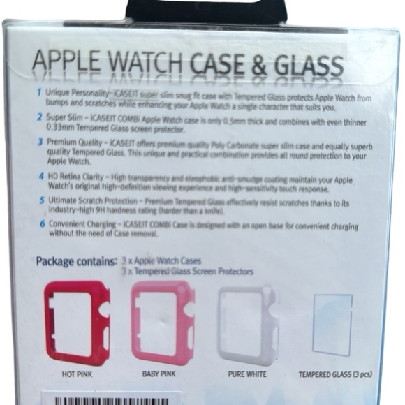 Apple Watch Protection Bundle: 3x Cases & Tempered Glass Screen Protectors - Picture 4 of 6
